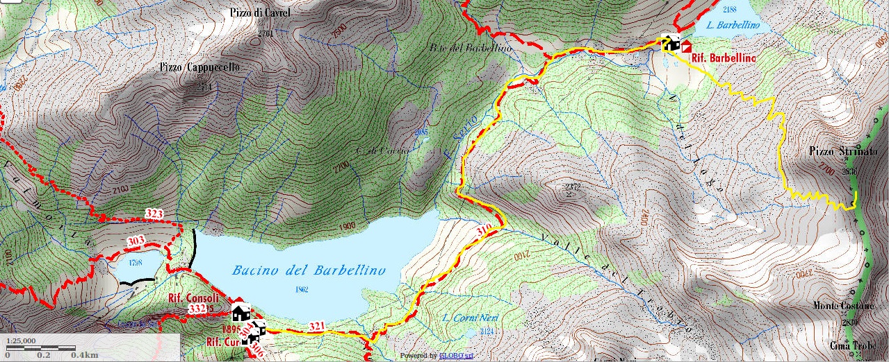 Mappa Sentieri